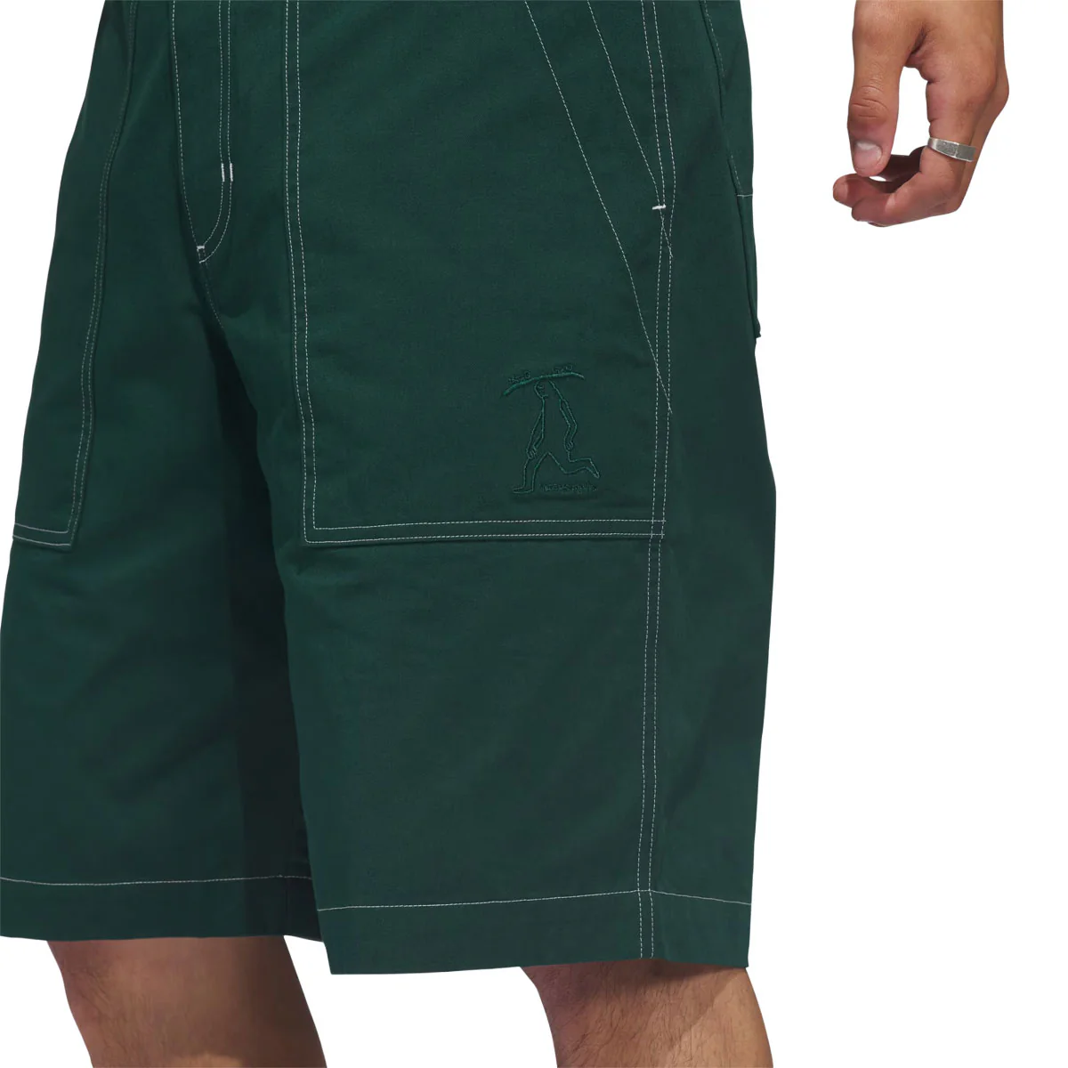 Adidas Gonz Shorts - Aurora Ivy - Image 3