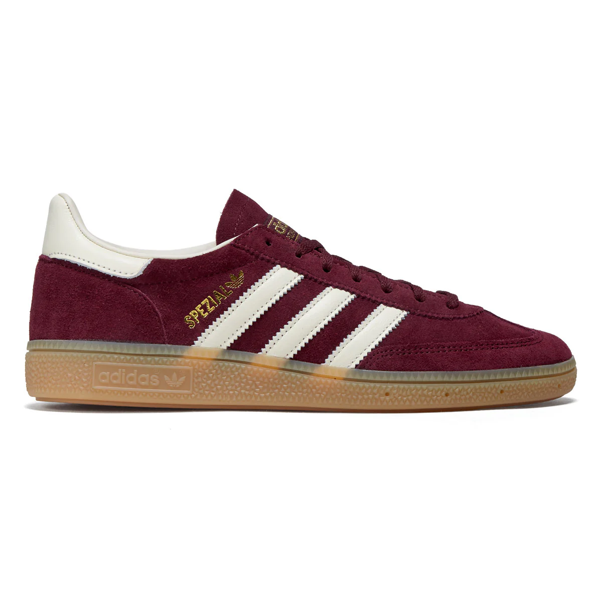 Adidas Womens Handball Spezial Shoes - Maroon/Cream White/Gold Metallic