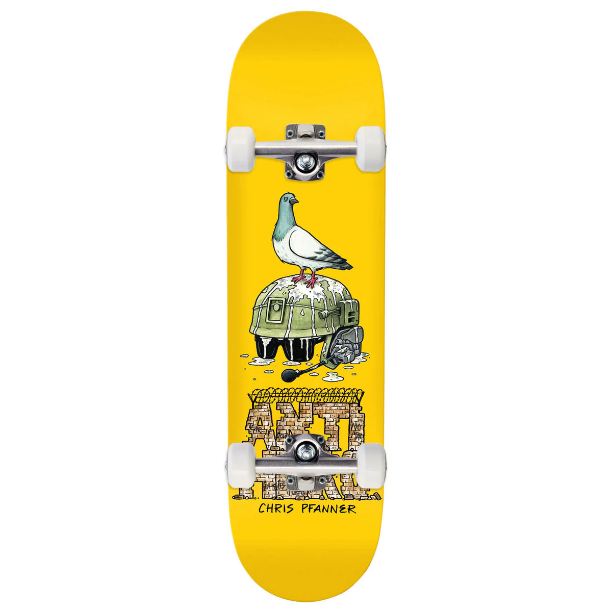 Anti-Hero Pfanner Liberdad Skateboard Complete - Yellow - 8.25"