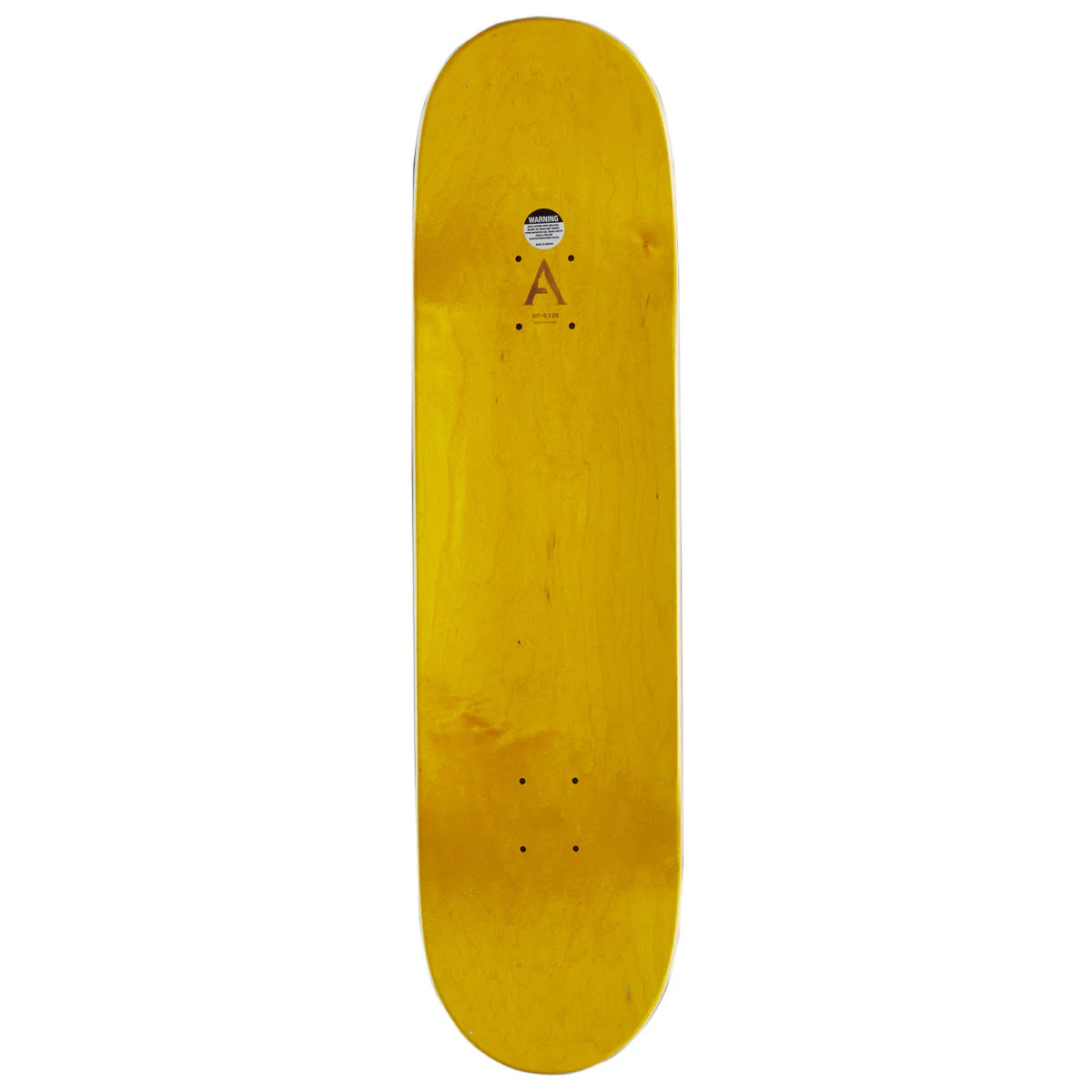 April OG Logo Skateboard Deck - Yellow/Purple - 8.125" - Image 2