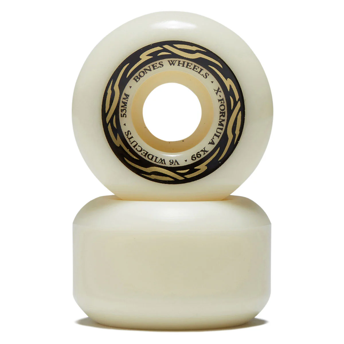 Bones X-Formula Widecuts 99a V6 Wide-Cut Skateboard Wheels - 53mm - Image 2