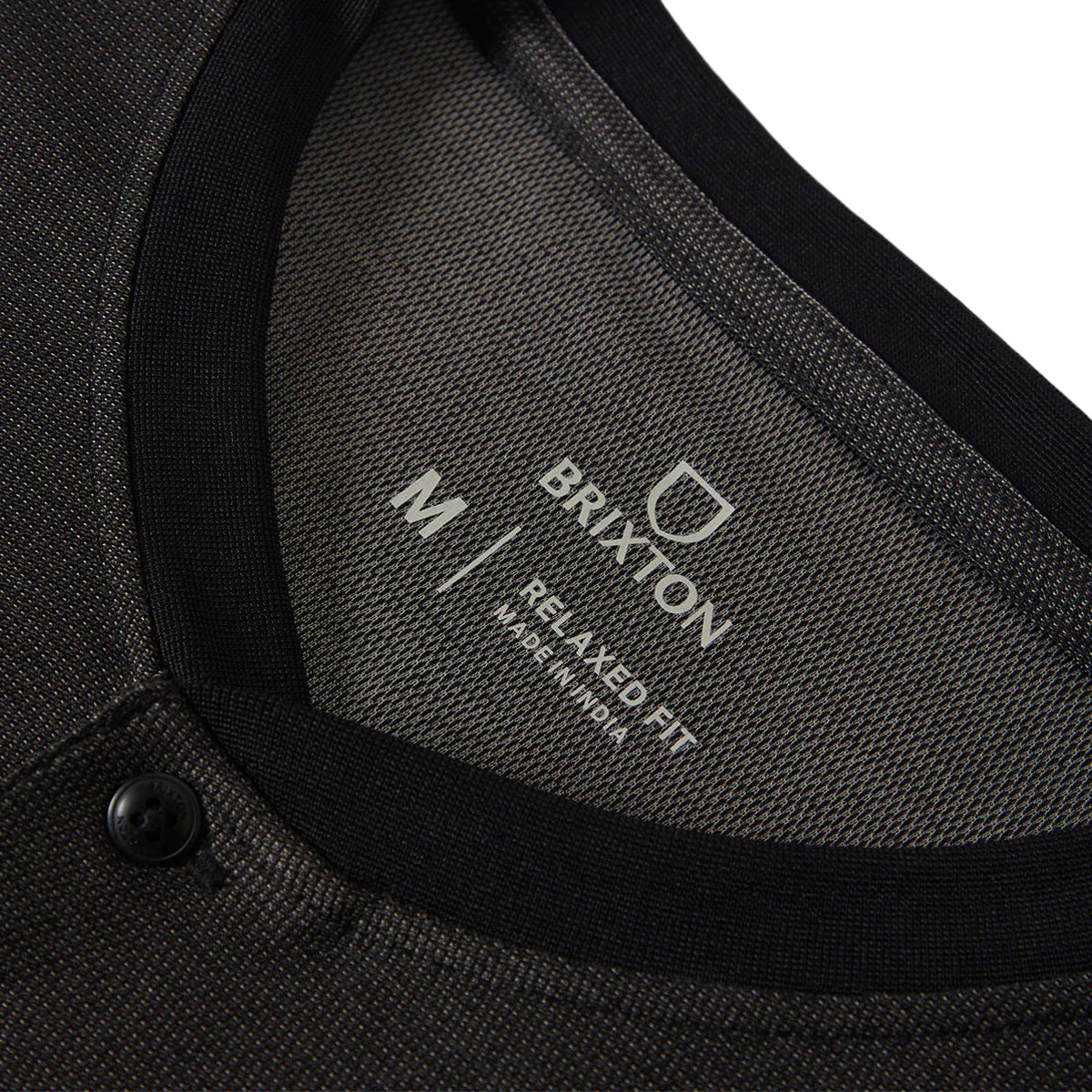 Brixton Journey Henley Shirt - Black - Image 4