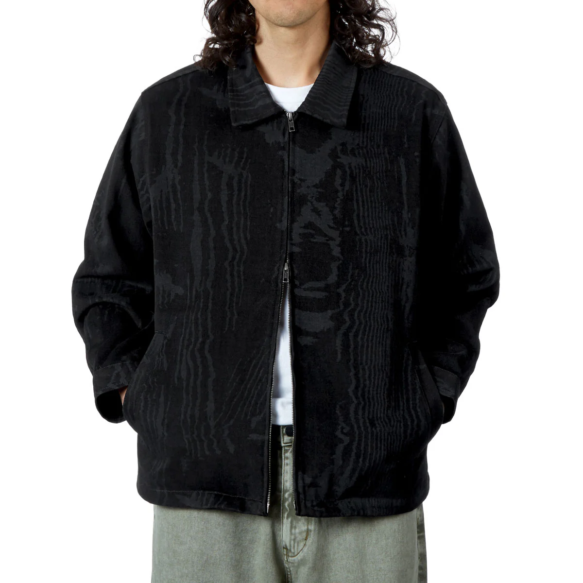 CCS Amoir Libre Zip Chore Jacket - Black Distortion - Image 4