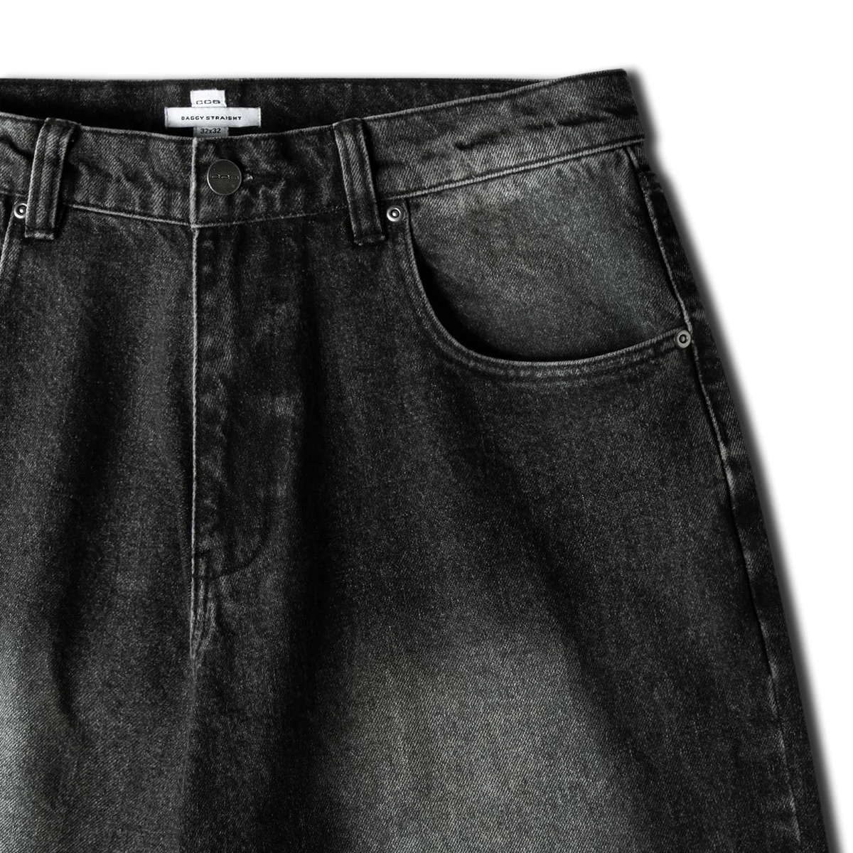 CCS Baggy Straight Denim Jeans - Pavement Black - Image 6