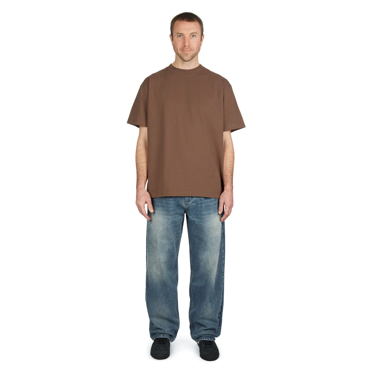 CCS Baggy Straight Denim Jeans - Sun Bleach Wash - Image 2