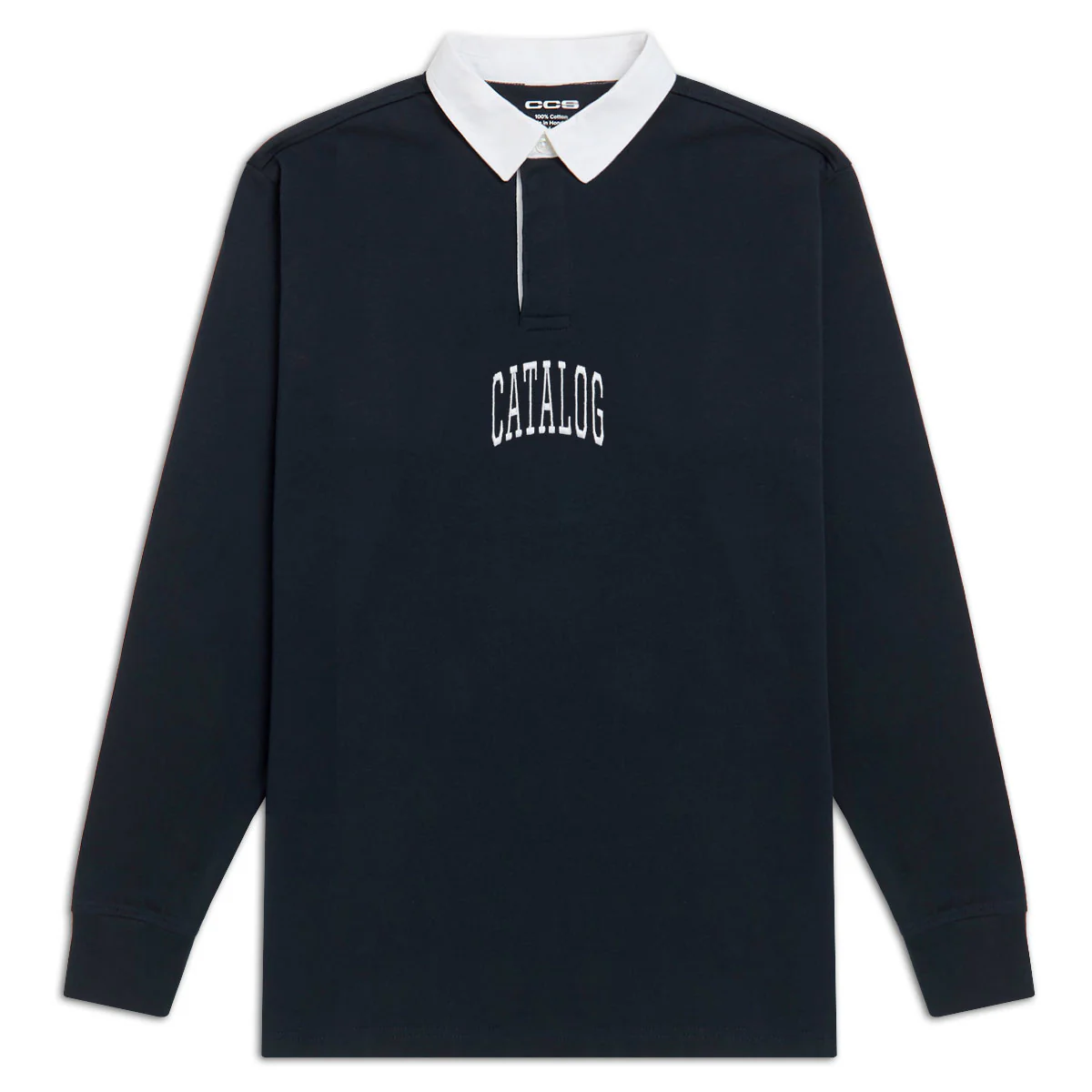 CCS Catalog Embroidered Rugby Shirt - Navy