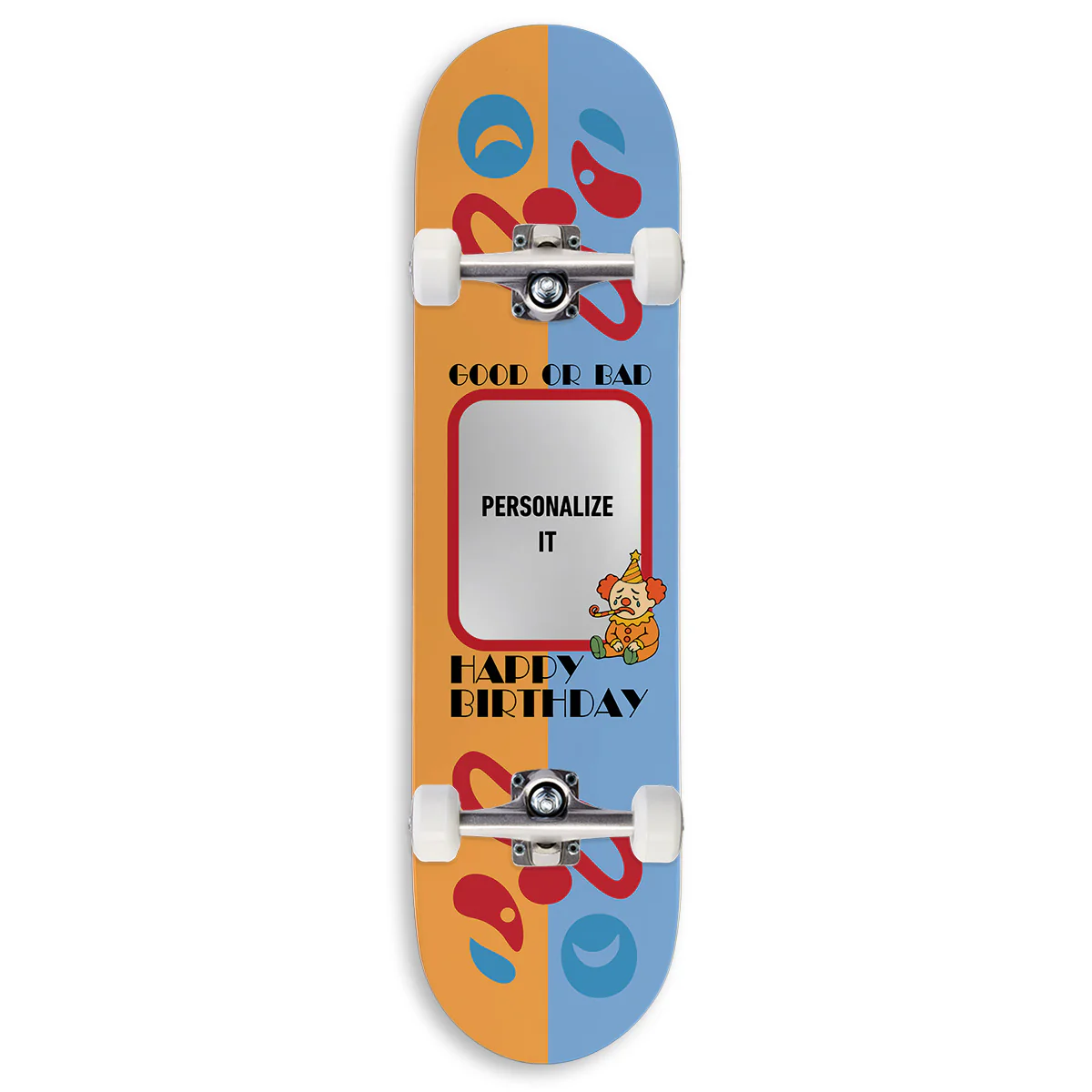 CCS Customs Birthday Skateboard Complete - Sad Clown