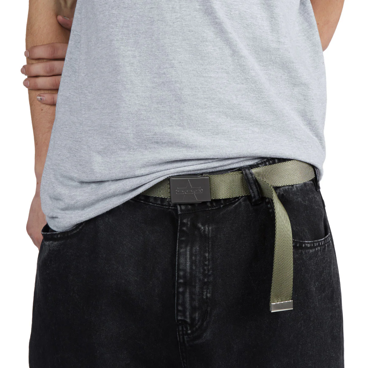 CCS Gunmetal 97 Star Web Belt -  Tan - Image 3