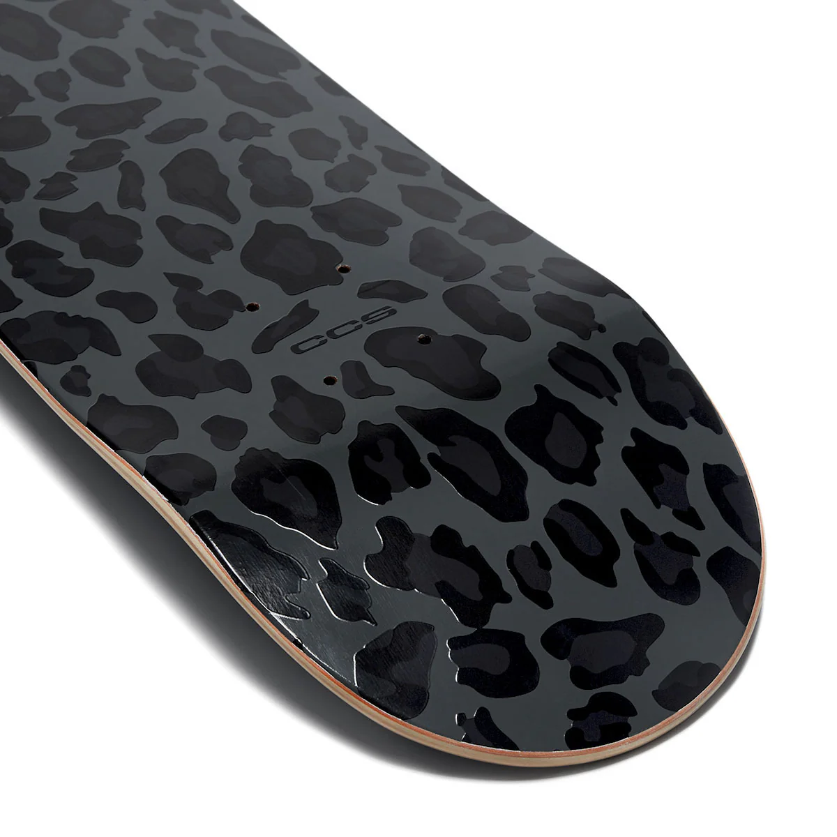 CCS Leopard Embossed Mini Skateboard Complete - Charcoal - Image 5