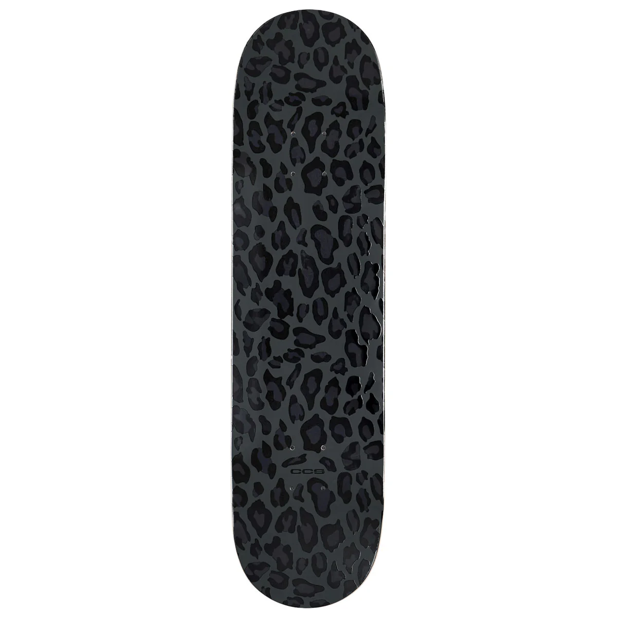 CCS Leopard Embossed Skateboard Deck - Charcoal - Image 2