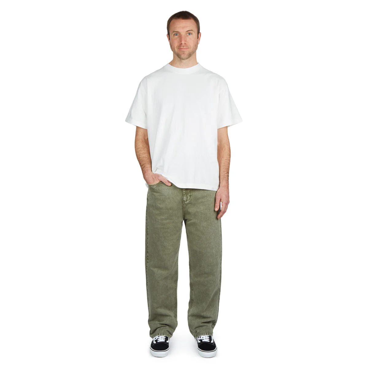 CCS Original Relaxed Denim Jeans - Faded Olive - Image 3