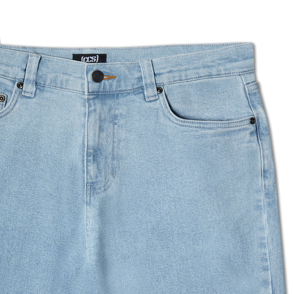 CCS Straight Stretch Denim Jeans - 12oz Bleach Wash - Image 6
