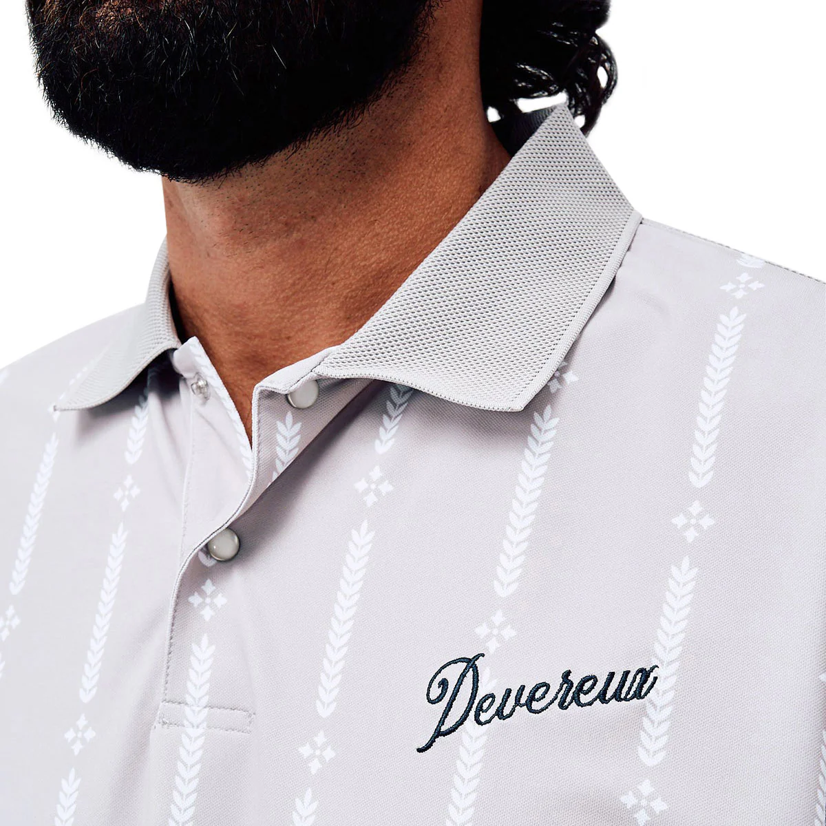 Devereux Café Polo Shirt - Grey - Image 4
