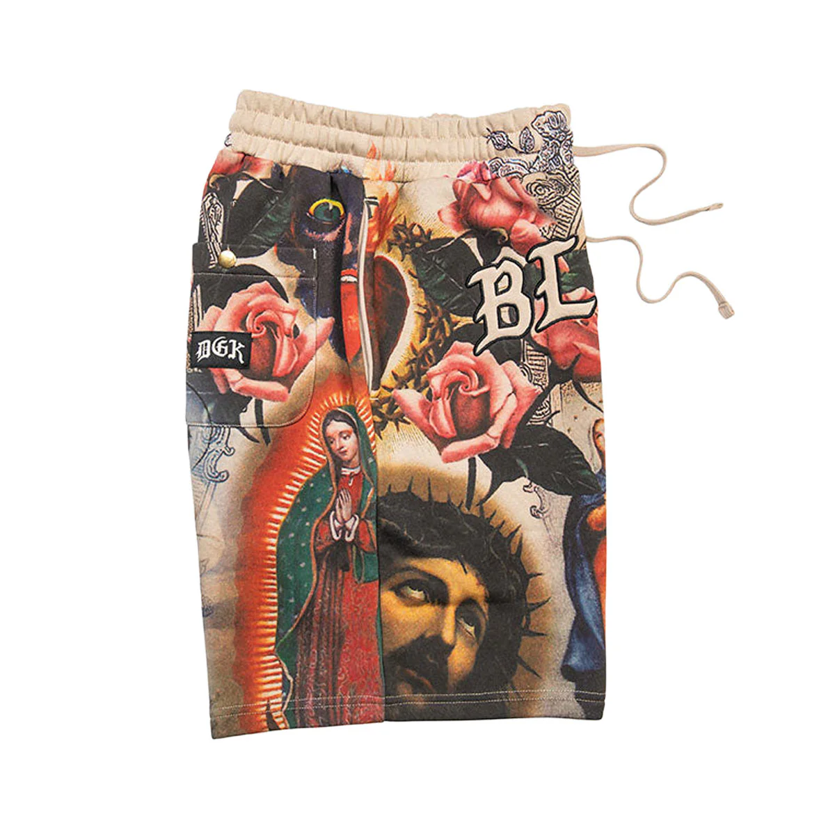 DGK Shrine Fleece Shorts - Tan - Image 3