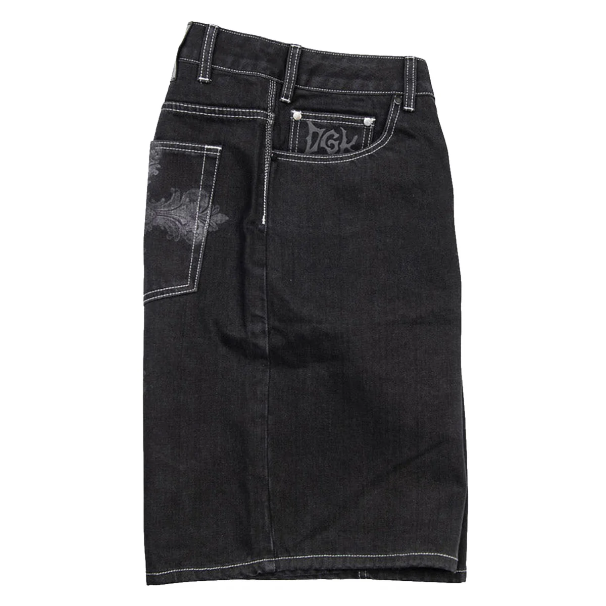 DGK Sovereign Denim Shorts - Washed Black - Image 3