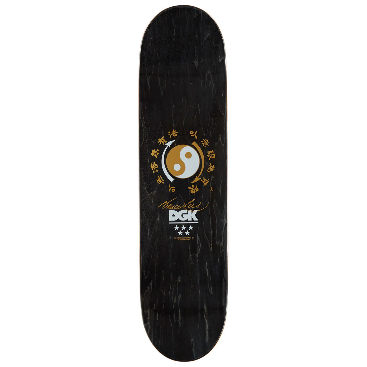 DGK x Bruce Lee Balance Embossed Skateboard Deck - Black - 8.25" - Image 2