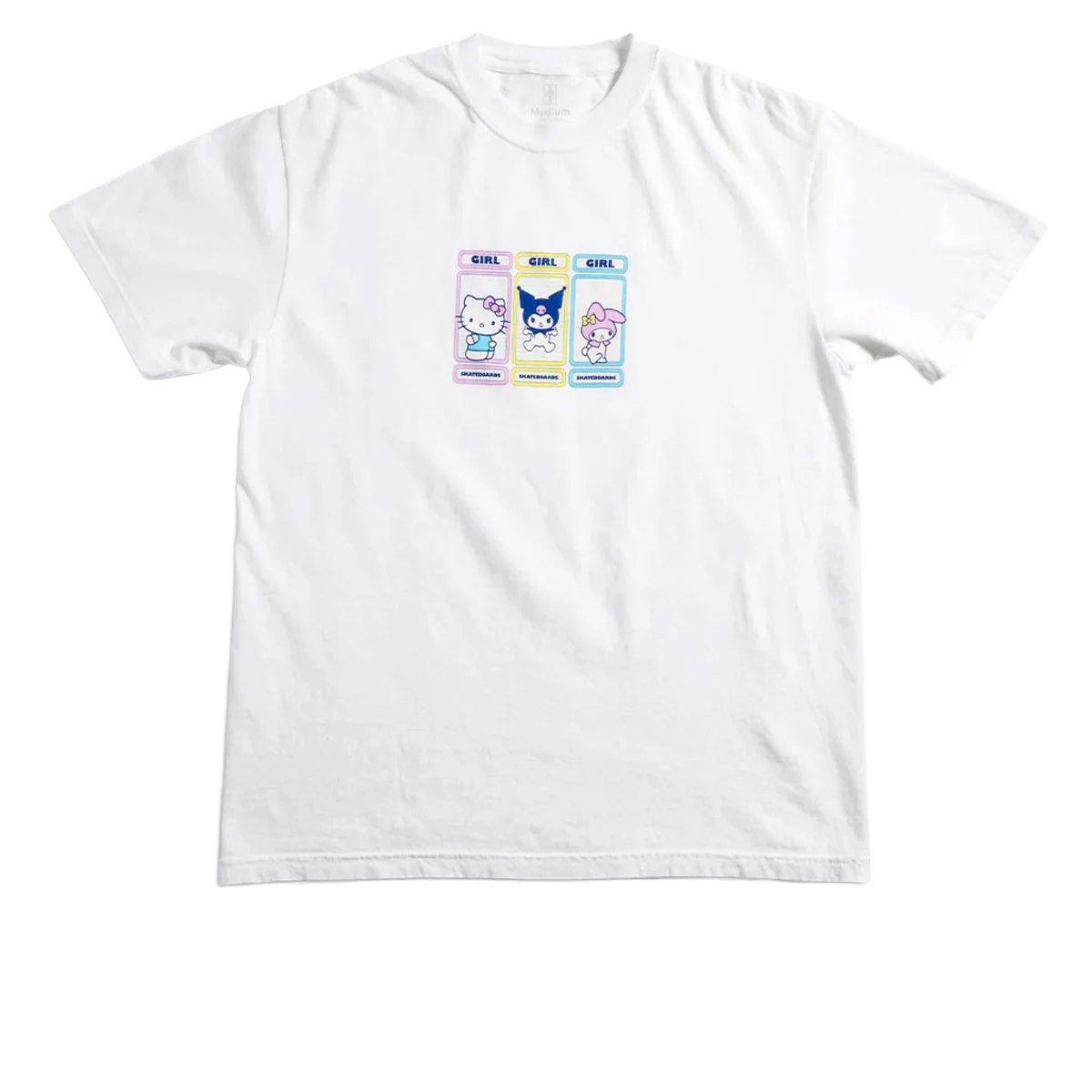 Girl x Hello Kitty Rainbow Triple OG T-Shirt - White