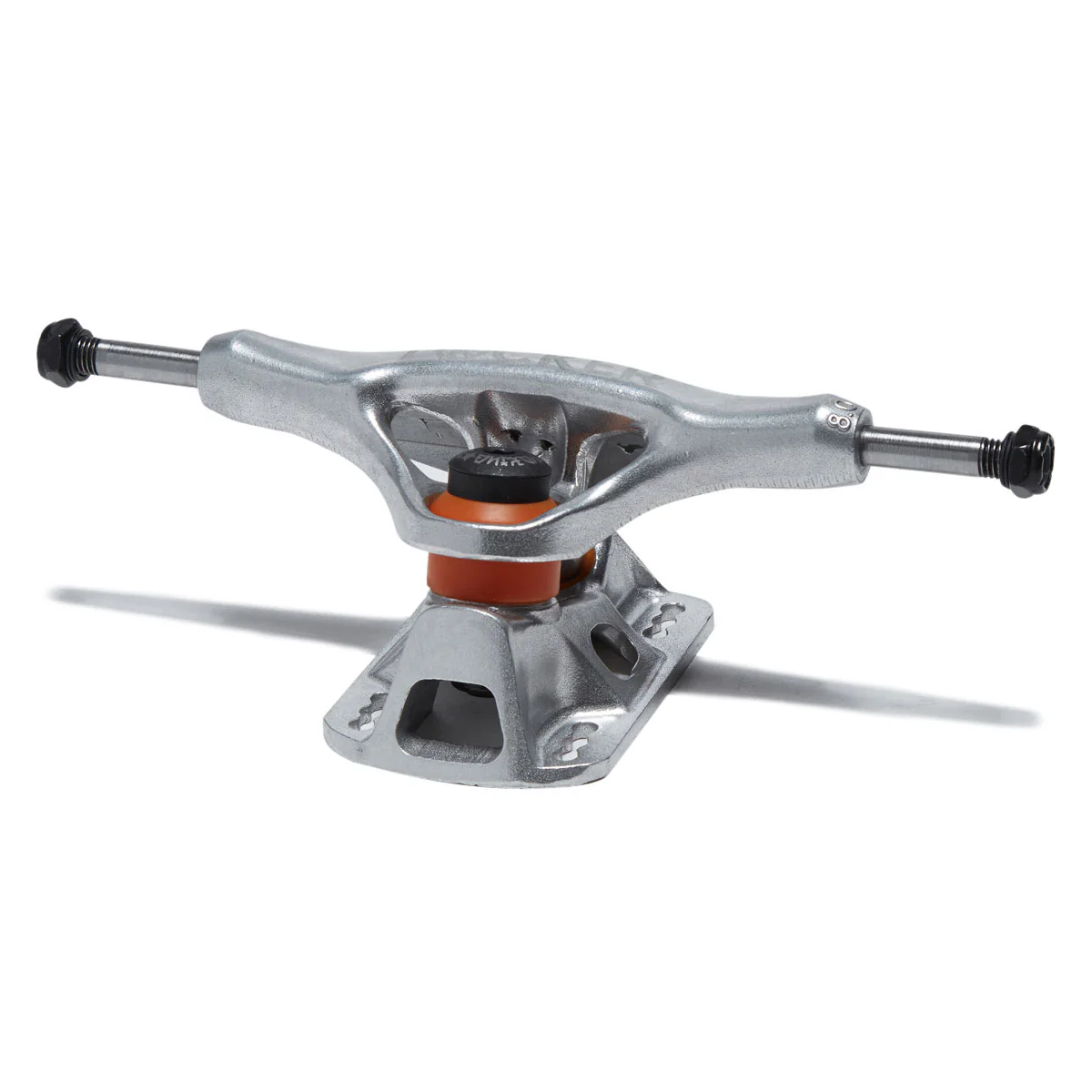 Grind King Locker Skateboard Trucks - Silver - 8.00" - Image 2