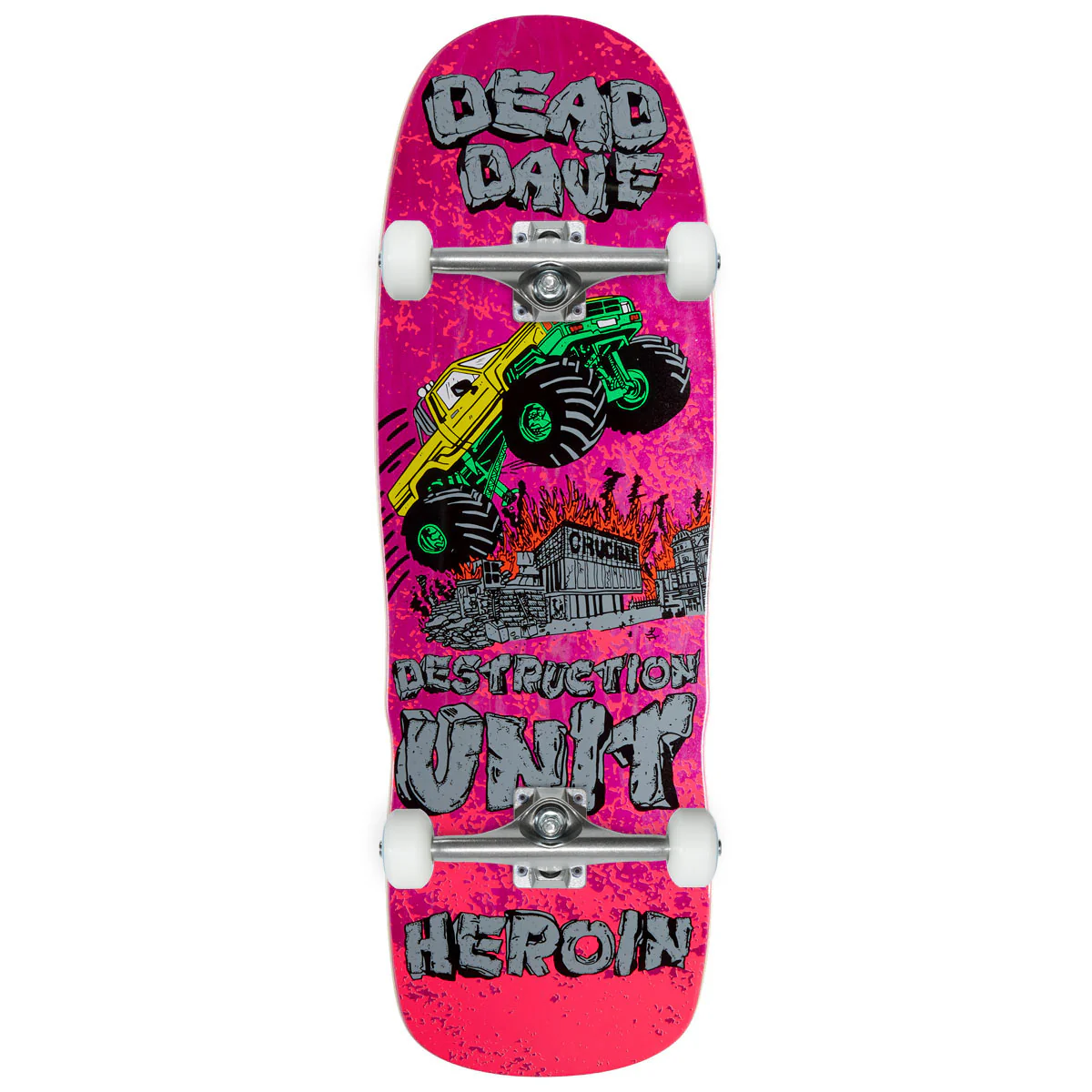 Heroin Dead Dave Knock Off Skateboard Complete - 10.10"