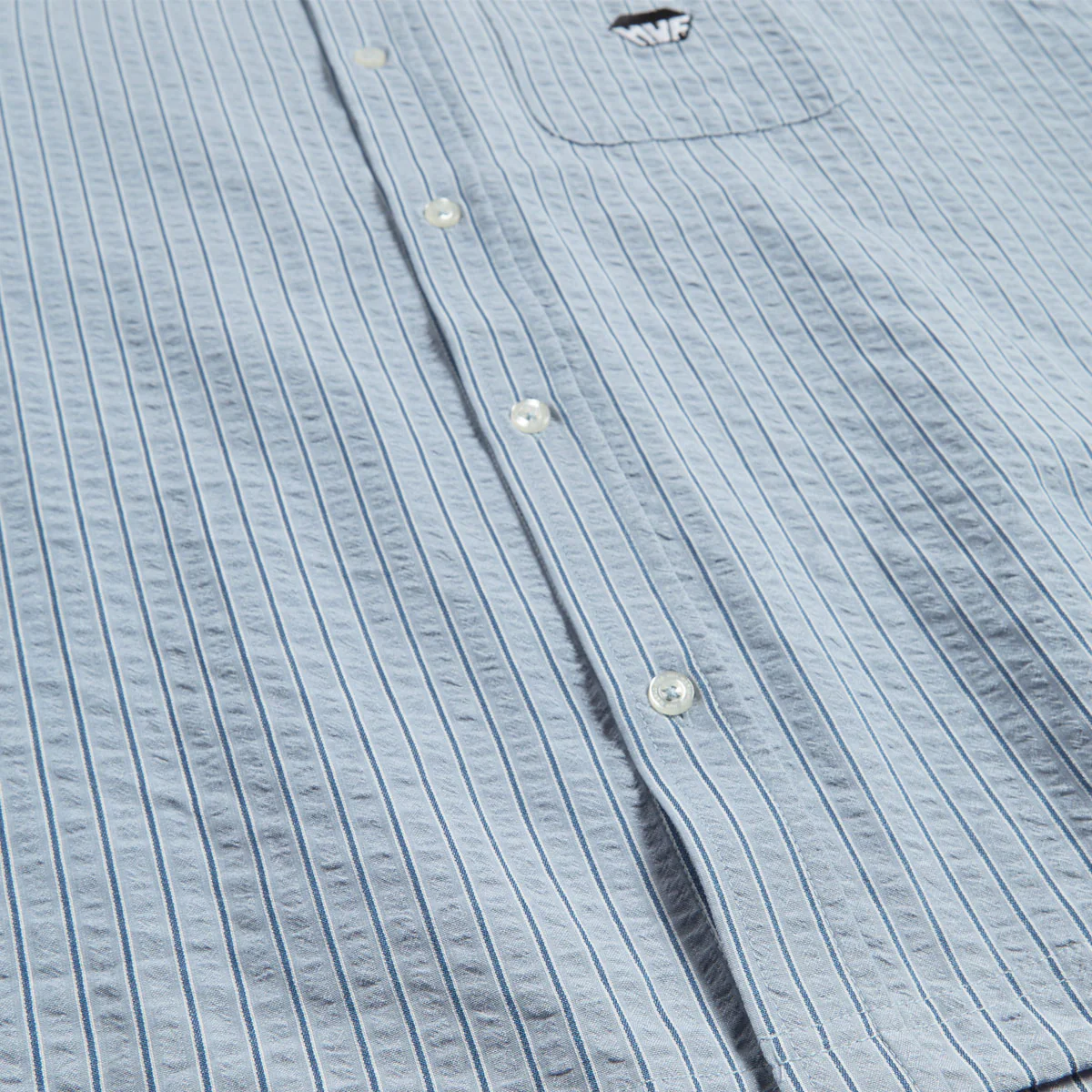 HUF Big Block Striped Shirt - Light Blue - Image 4
