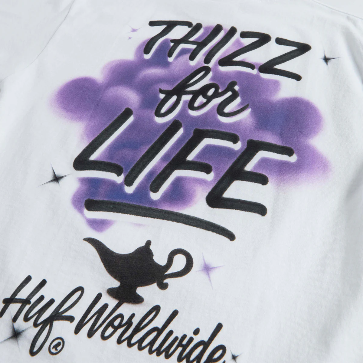 HUF x Mac Dre Thizz For Life T-Shirt - White - Image 4