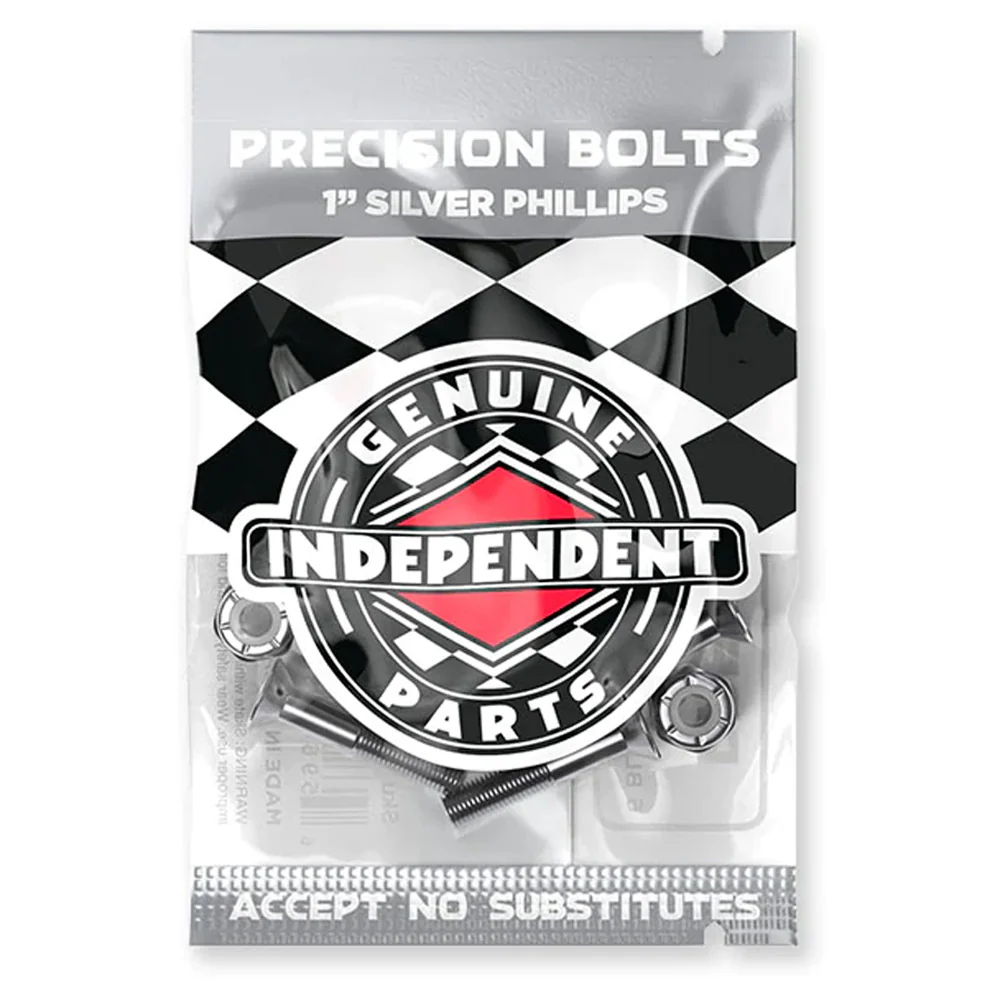 Independent Genuine Parts Phillips Hardware - Black/Silver - 1"