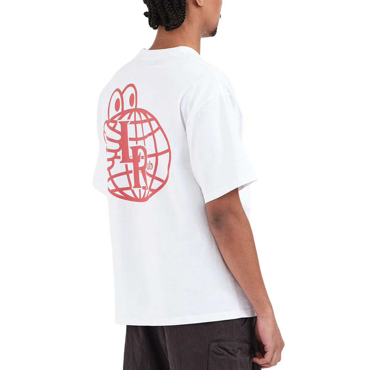 Last Resort AB Atlas Mono T-Shirt - White/Brick Red - Image 4