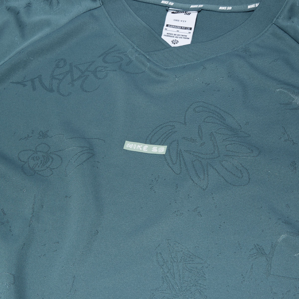 Nike SB Desk Doodle Jersey - Mineral Slate - Image 3
