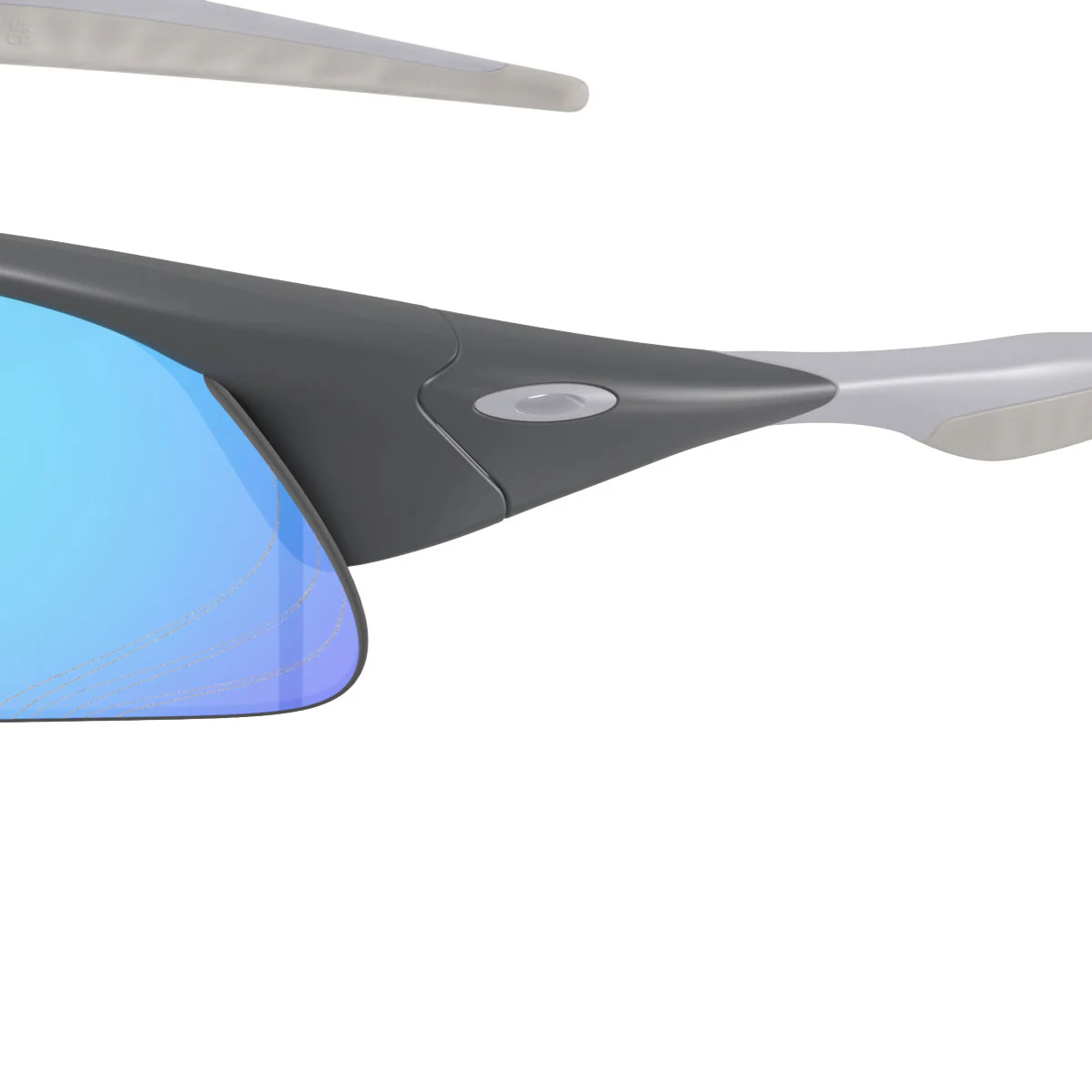 Oakley Suture Jacket Sunglasses - Matte Carbon/PRIZM Sapphire Polarized Lens - Image 5
