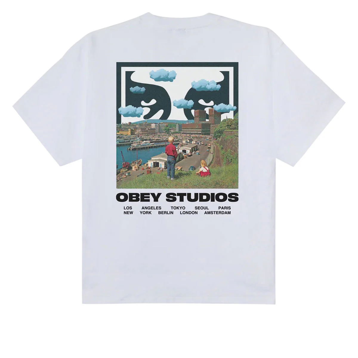 Obey Sky Face T-Shirt - White - Image 2