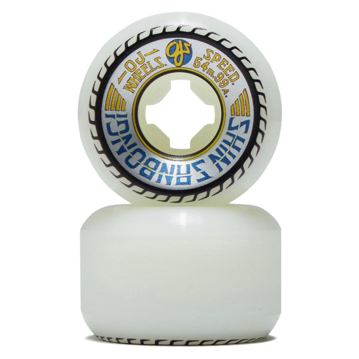 OJ Shin Sanbongi Mini Combos 99a Skateboard Wheels - White - 54mm - Image 2