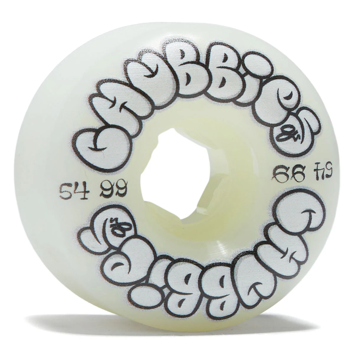 OJ Throw Ups Chubbies 99a Skateboard Wheels - White - 54mm