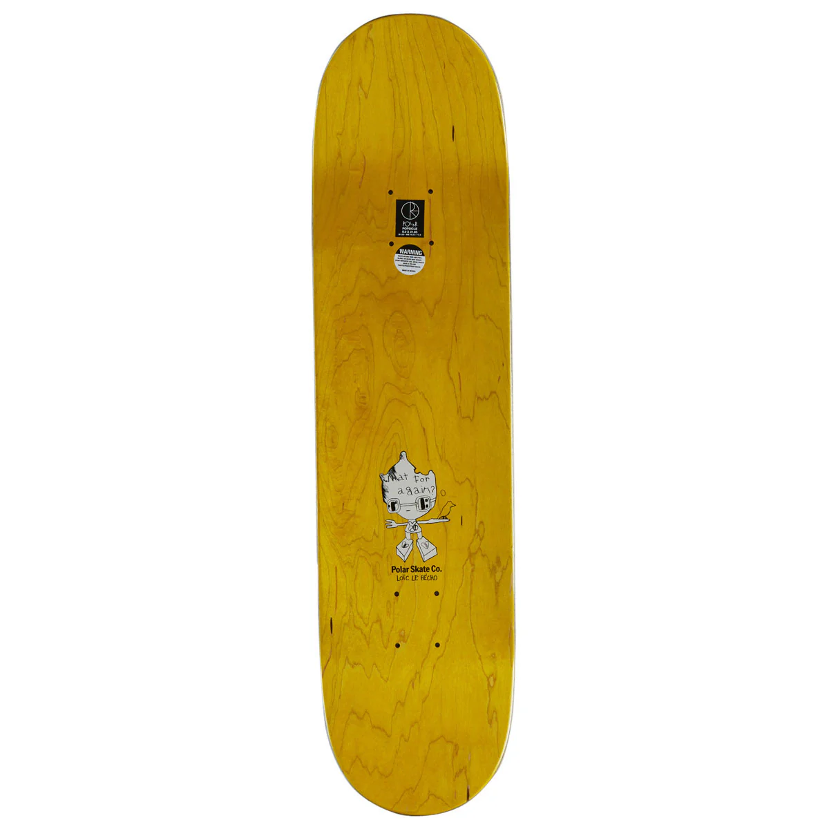 Polar Oski I Think You Perfect Skateboard Complete - Yellow - 8.00" - Image 2