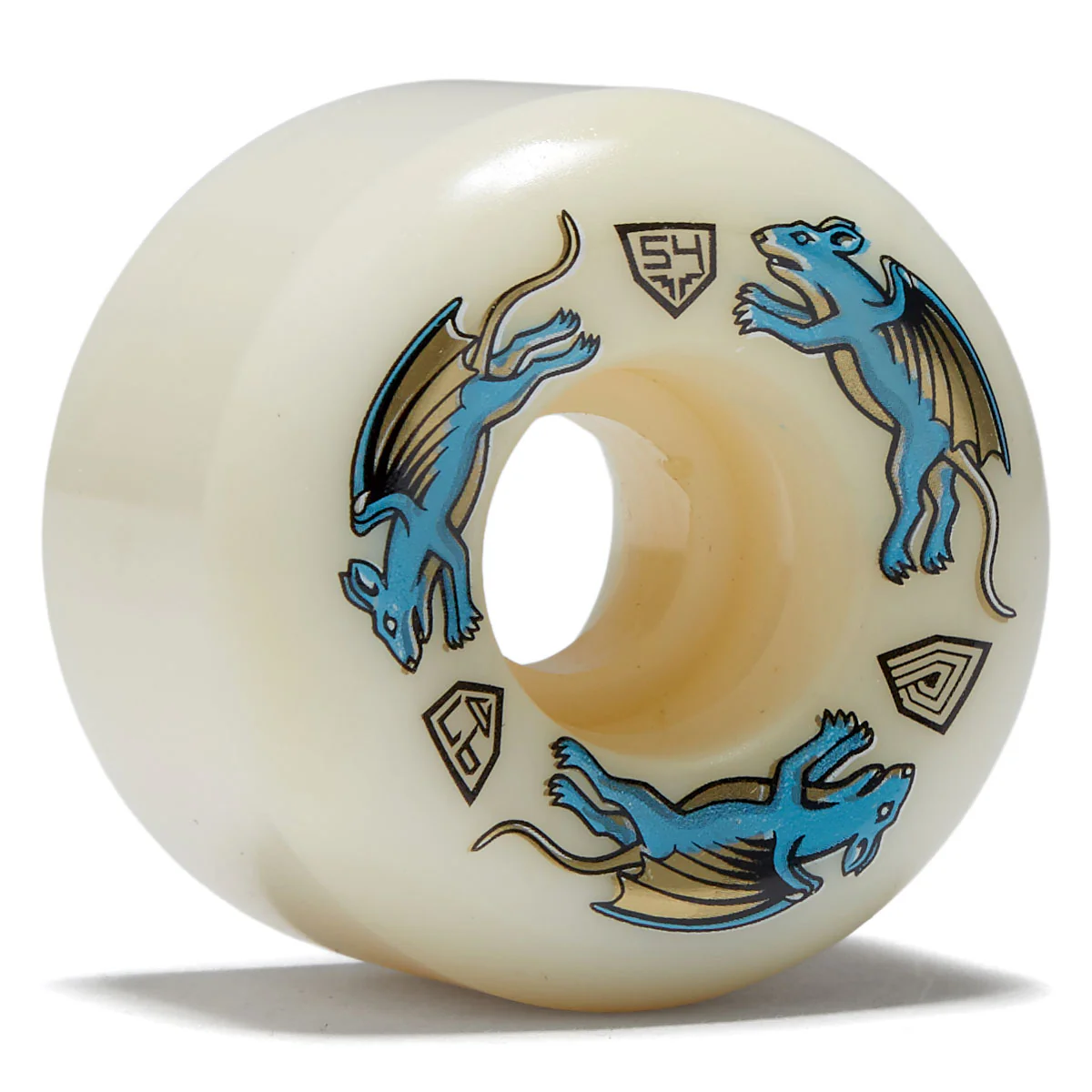 Powell-Peralta Dragon Formula Nano Rat 97a AA2 Skateboard Wheels - Off White - 54mm