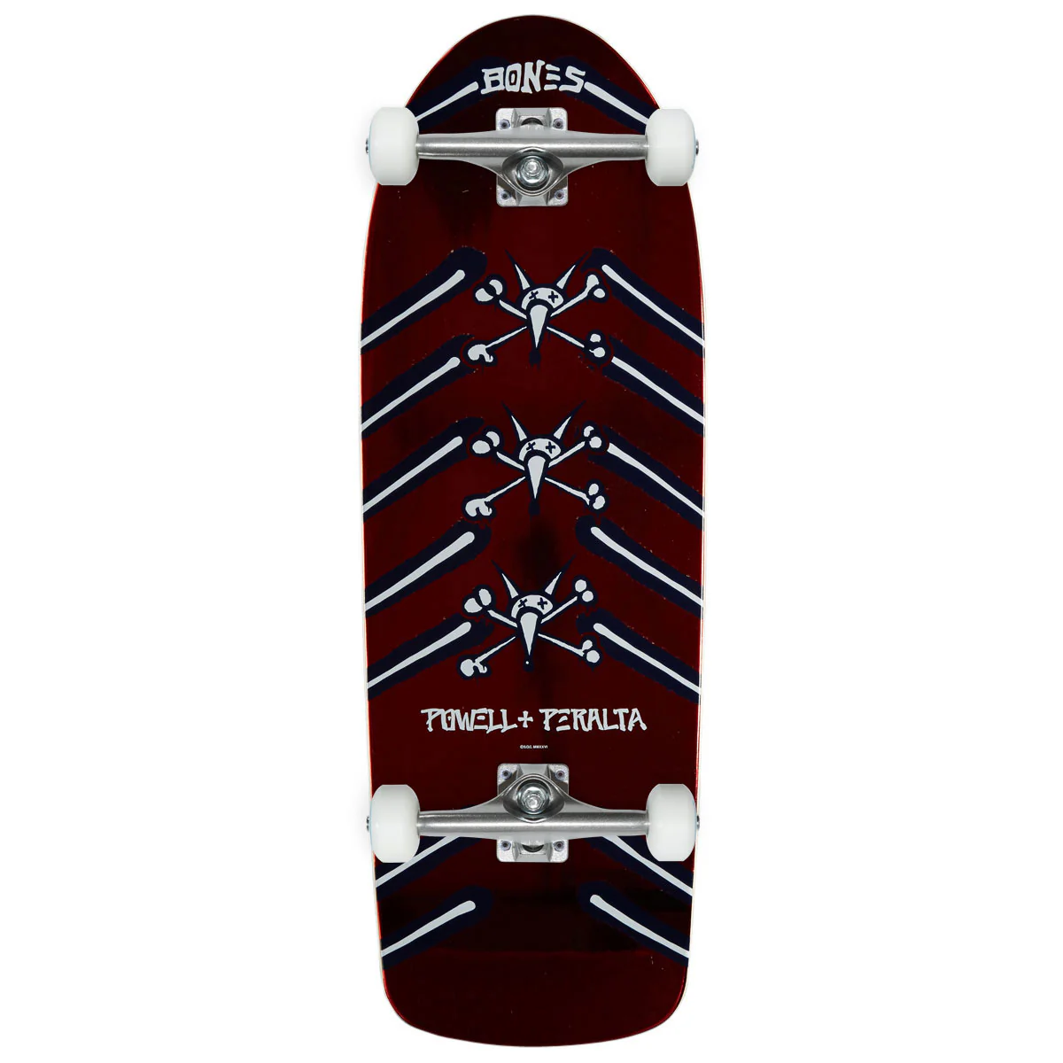 Powell-Peralta Rat Bones OG 01 Skateboard Complete - Navy/Red Foil - 10.00"