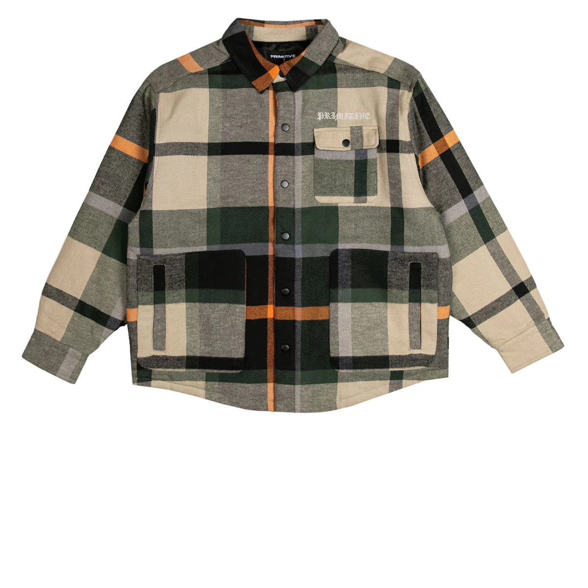 Primitive Circuit Flannel Jacket - Khaki