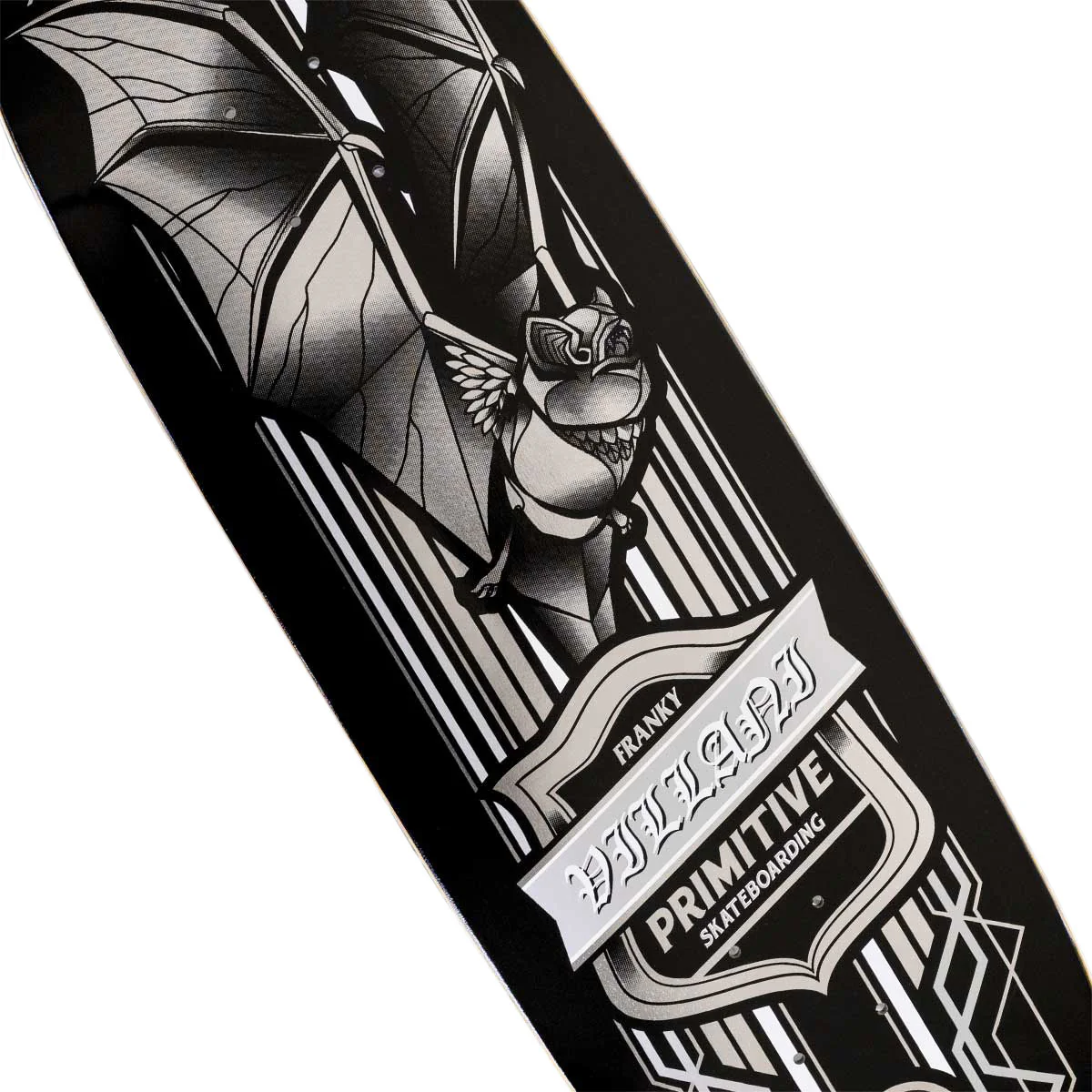 Primitive Villani Bat Skateboard Deck - Black - 8.50" - Image 3