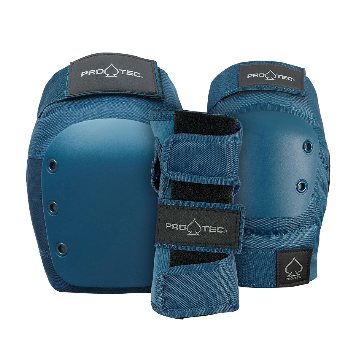 Pro-Tec Street Adult 3 Pack Open Back Set Of Pads - Blue