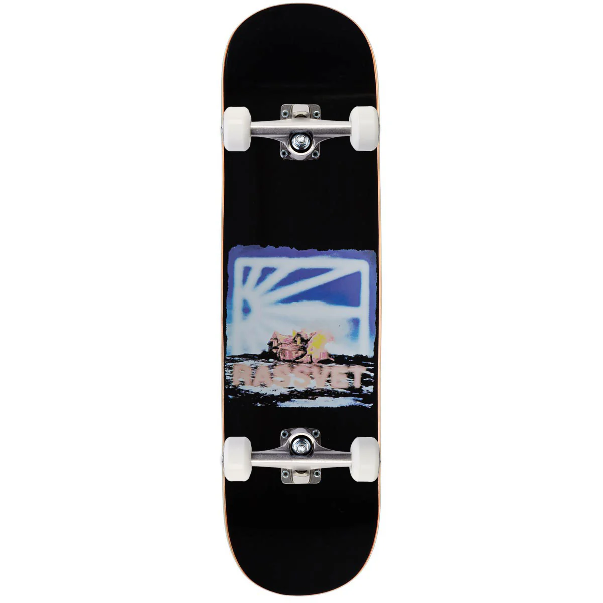 Rassvet On Fire Skateboard Complete - Black - 8.375"
