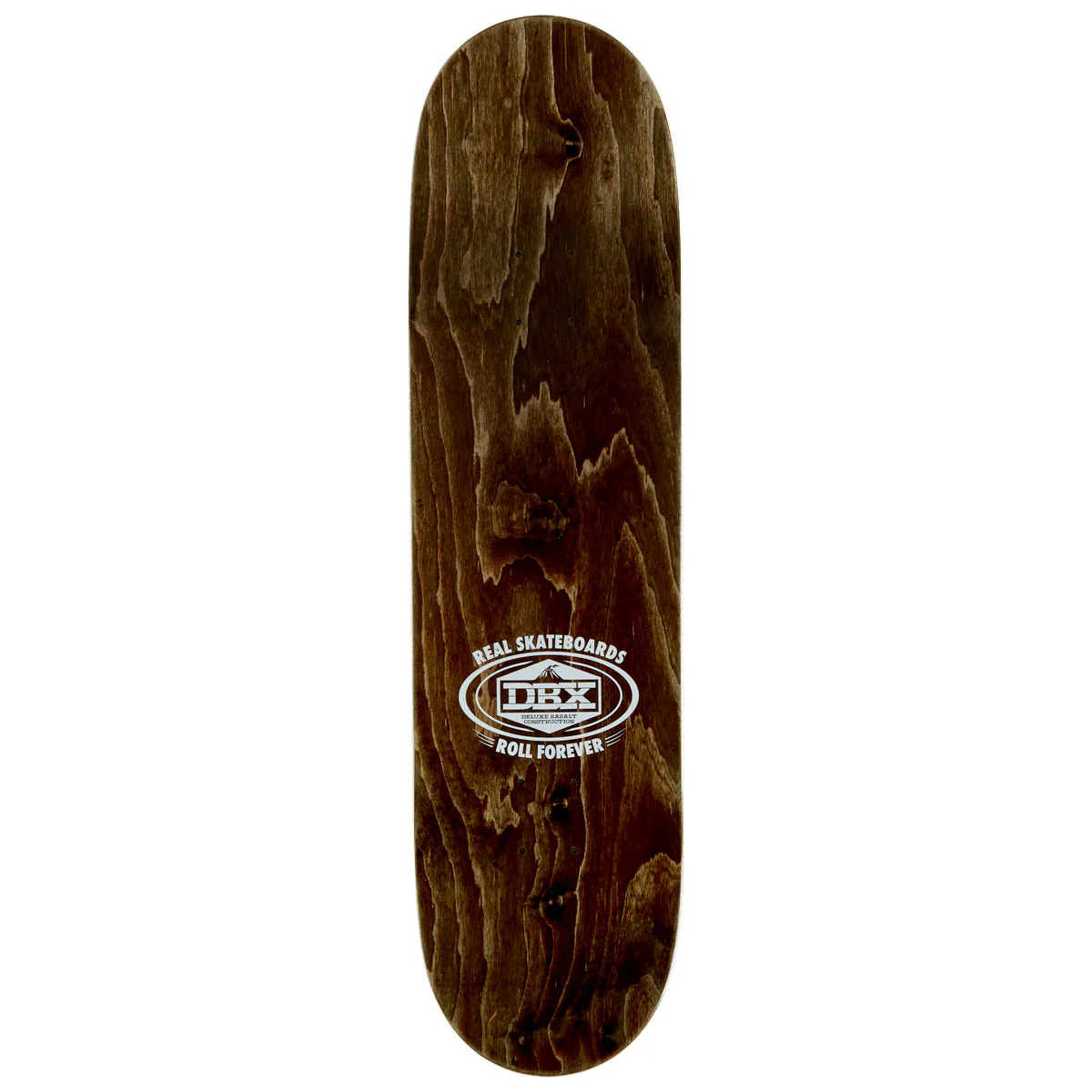 Real DBX Oval Skateboard Deck - Silver Foil - 8.50" - Image 2