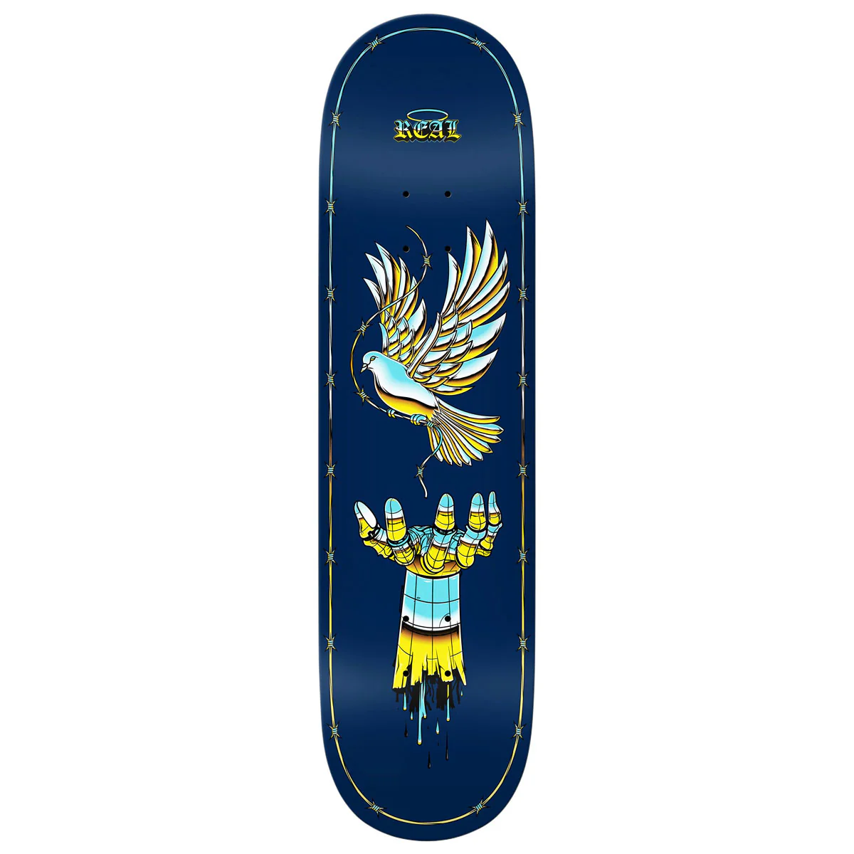 Real Team Synthetic Peace Skateboard Deck - 8.50"