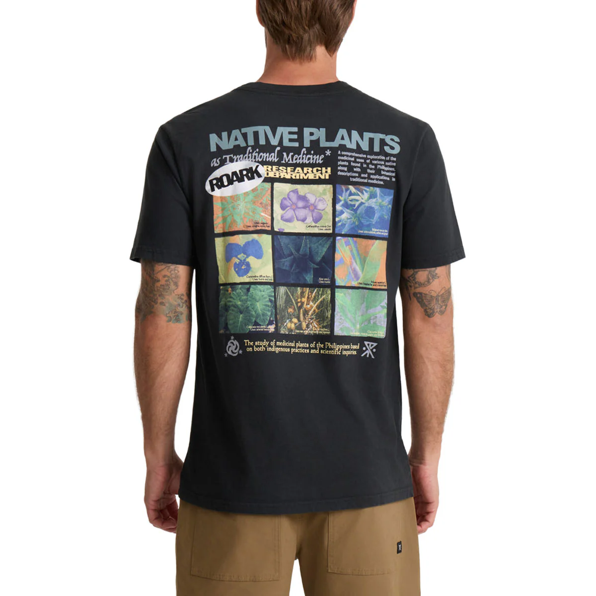 Roark Plant Medicine T-Shirt - Washed Black - Image 4