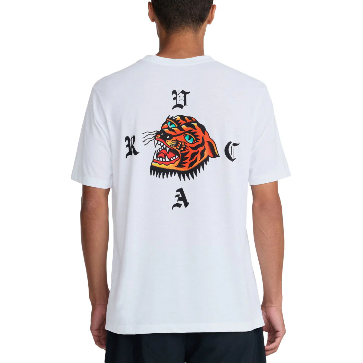RVCA Kaleb Tiger T-Shirt - White - Image 4