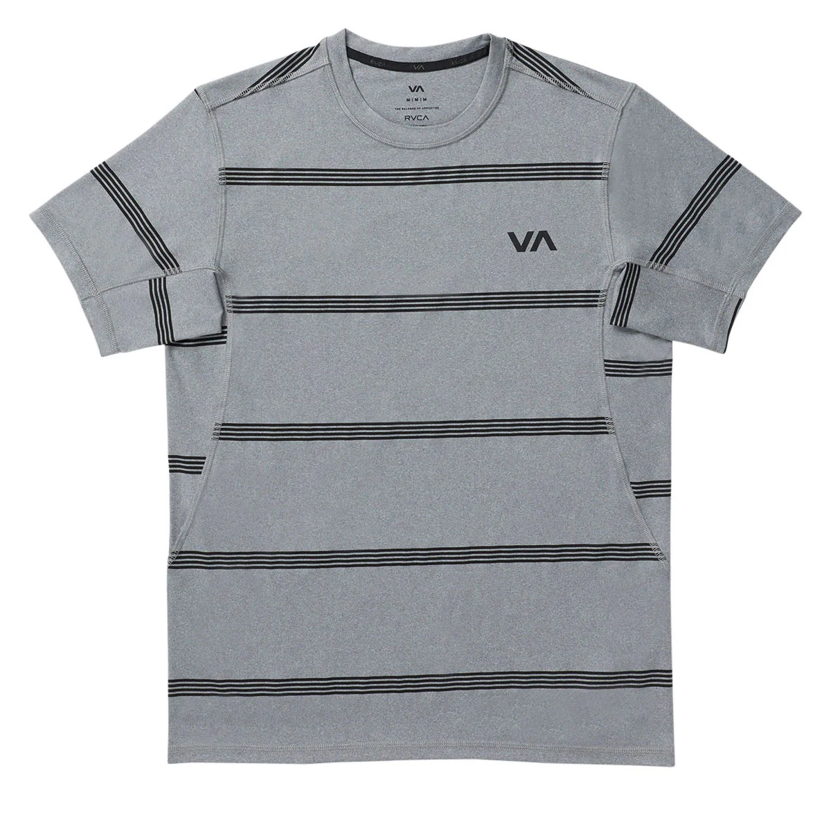 RVCA Sport Vent Stripe Shirt - Heather Grey - Image 5