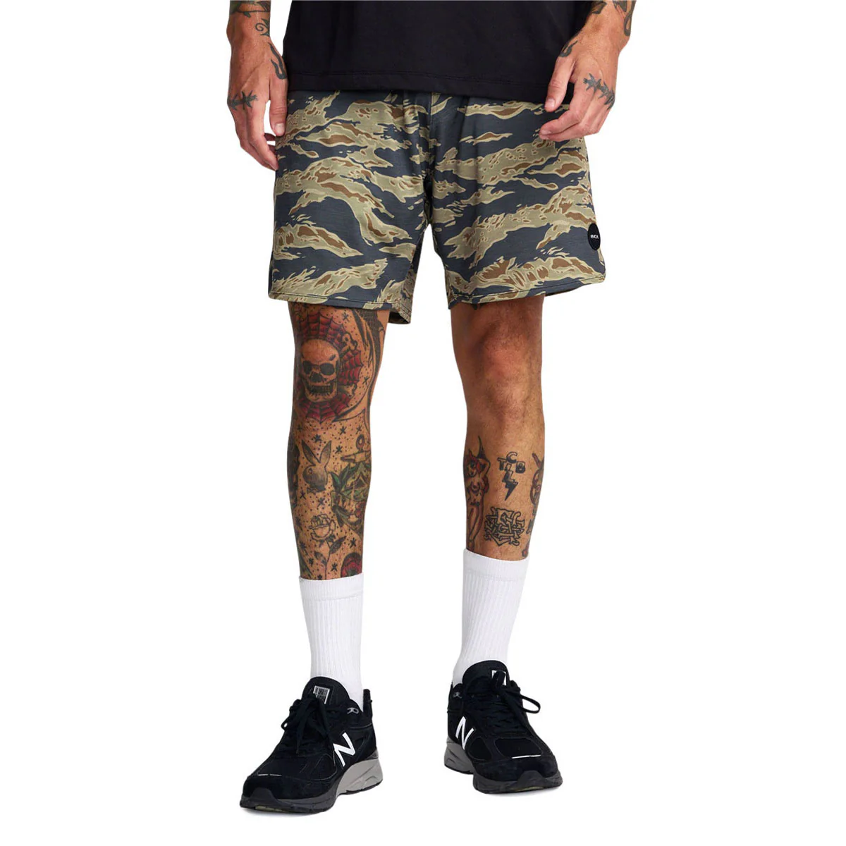 RVCA Yogger Recover 17 Shorts - Tiger Camo - Image 2