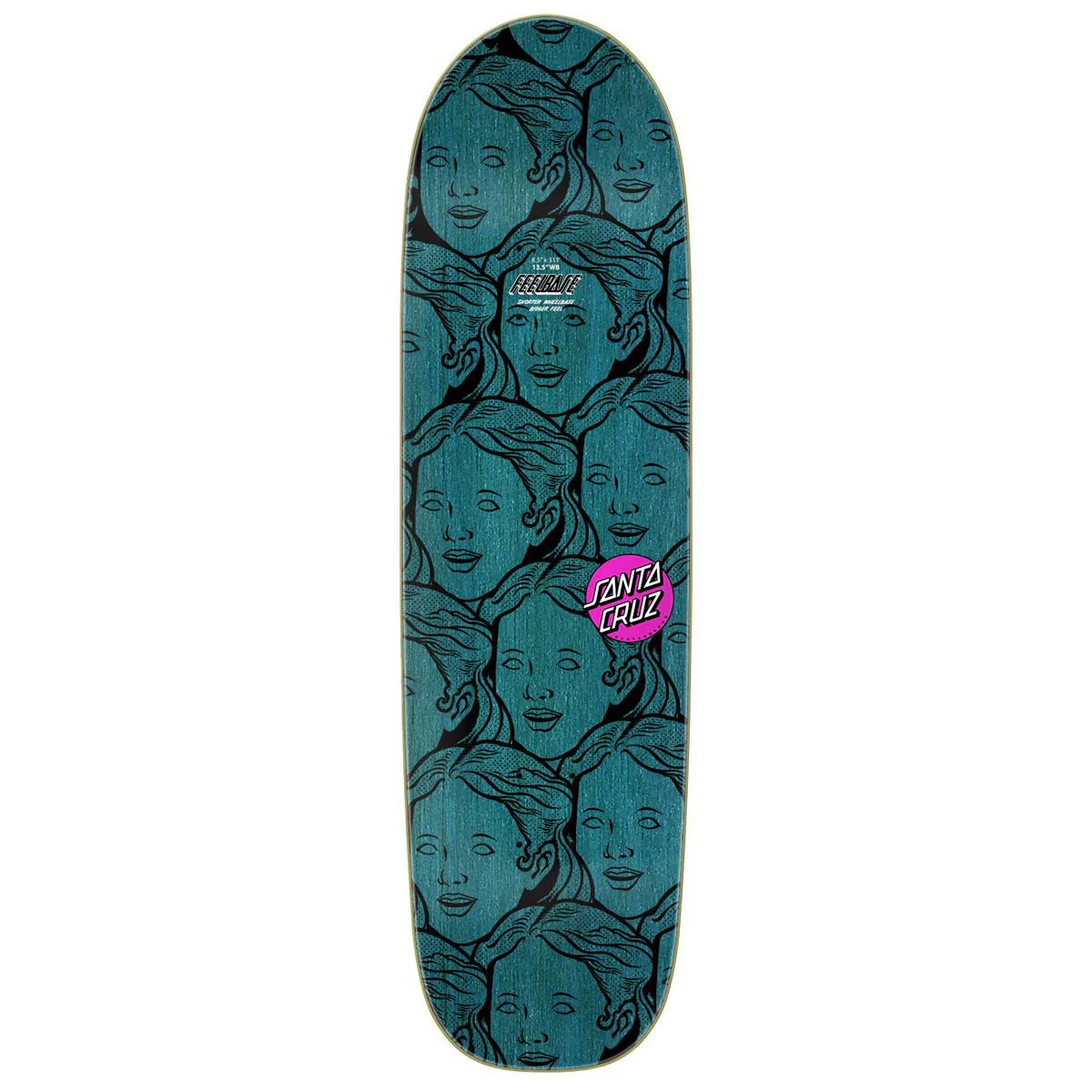 Santa Cruz Possessed Head FeelBase Skateboard Complete - 8.50" - Image 2