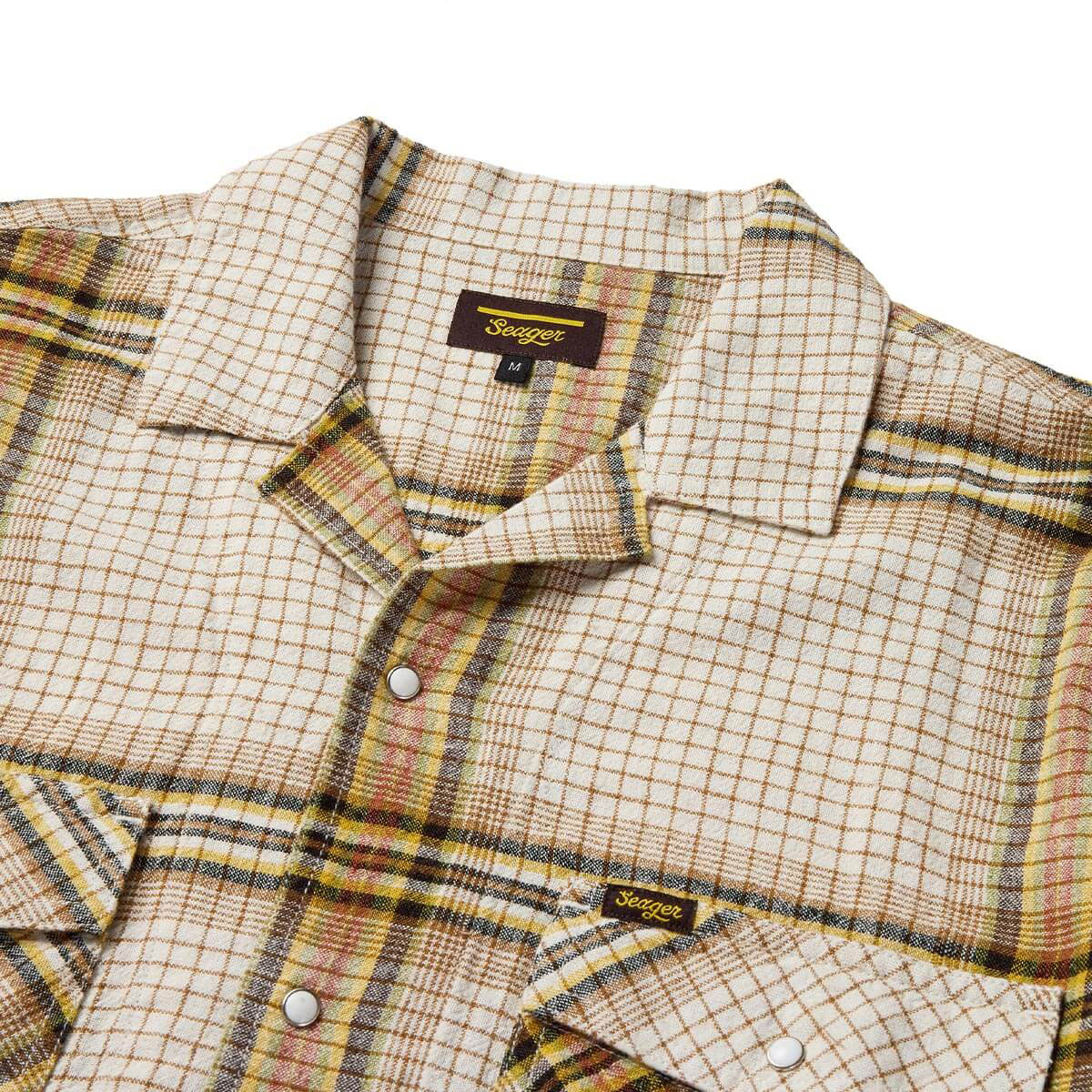 Seager Whippersnapper Shirt - White Wash Grid Plaid - Image 4