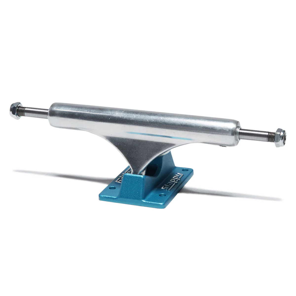 Slappy ST1 Inverted Hollow Lights Ultra Low Kingpin Skateboard Trucks - Polished/Light Blue - 8.25"