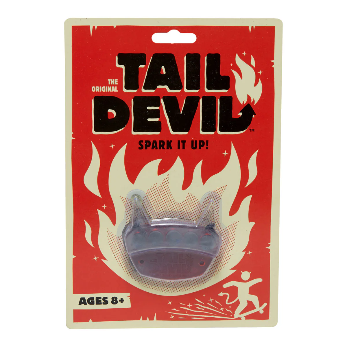 Tail Devil Skateboard Spark Plate - Red