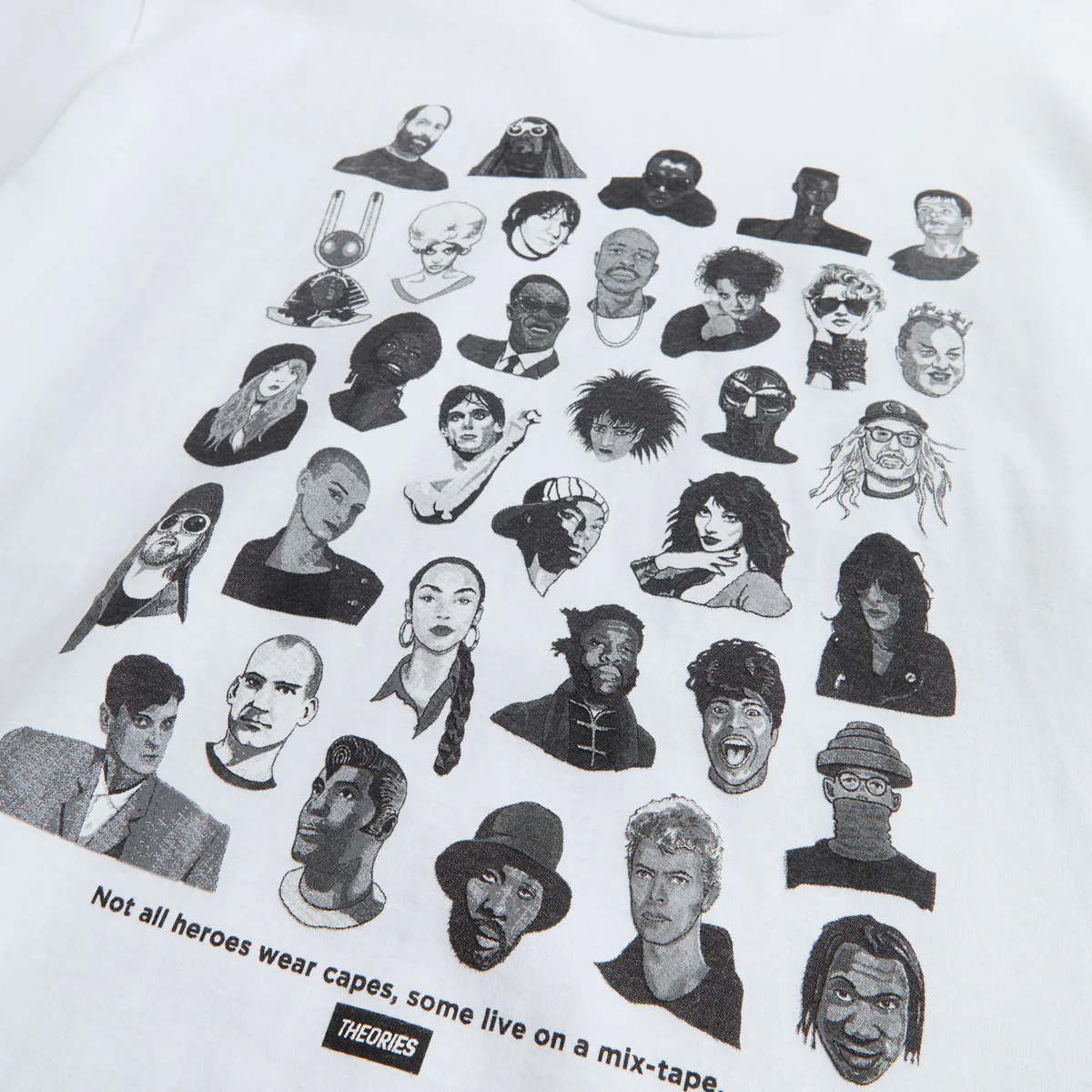 Theories Mixtape T-Shirt - White - Image 2